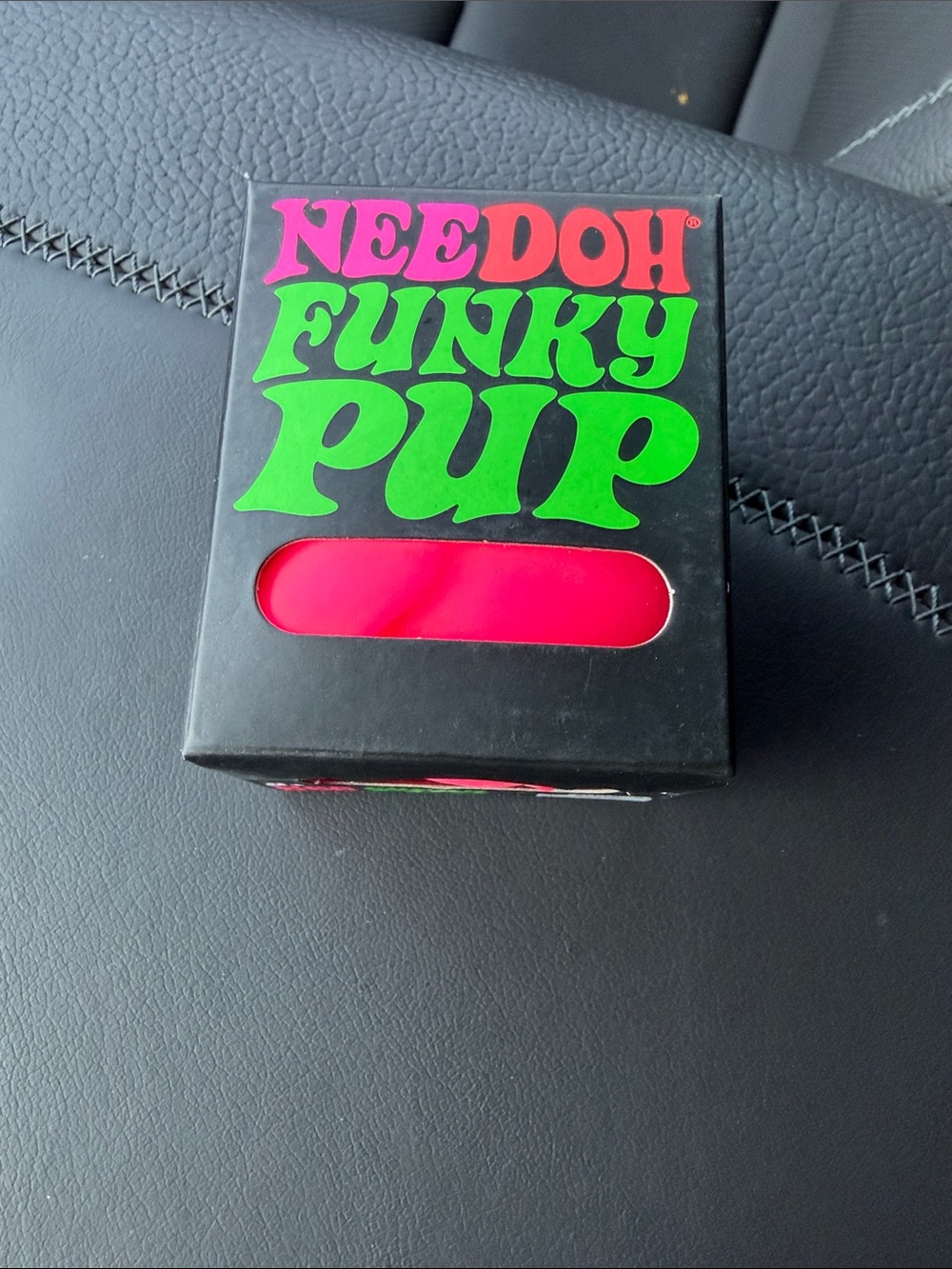 Authentic  Needoh Funky pup  Toy - Bright Pink
